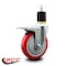 Service Caster 5'' Red Poly Swivel 1-7/8'' Expanding Stem Caster Total Lock Brake SCC-EXTTL20S514-PPUB-RED-178 - alternate 4